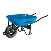 Carretilla 5ft3 mangos de hierro y goma reforzada azul truper